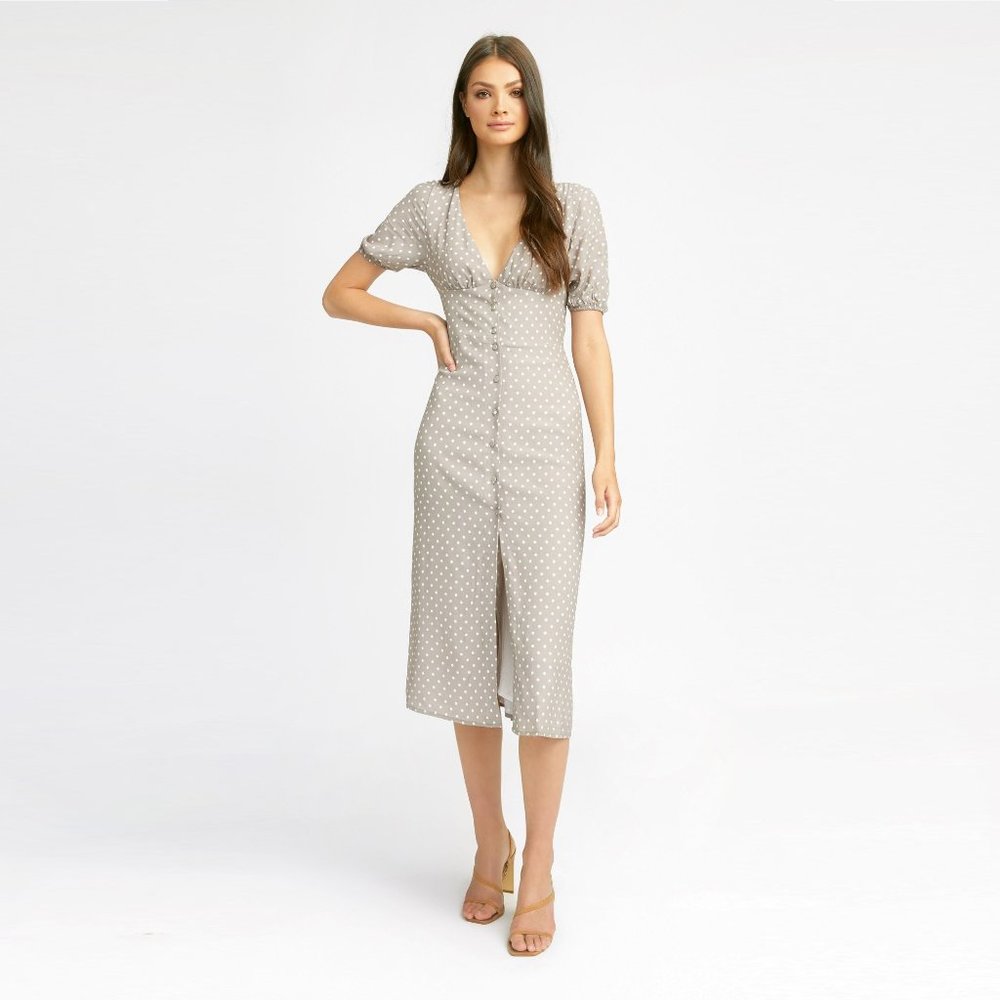 KOOKAI Alesha Spot Polka Dot Midi Dress - Picture 2 of 8